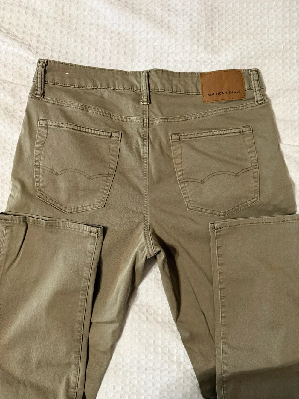 American Eagle Outfitters Men's Khaki Straight Jeans